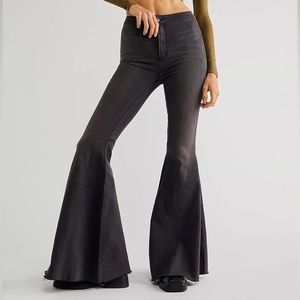 Free People Just Float On Super Flare Jeans